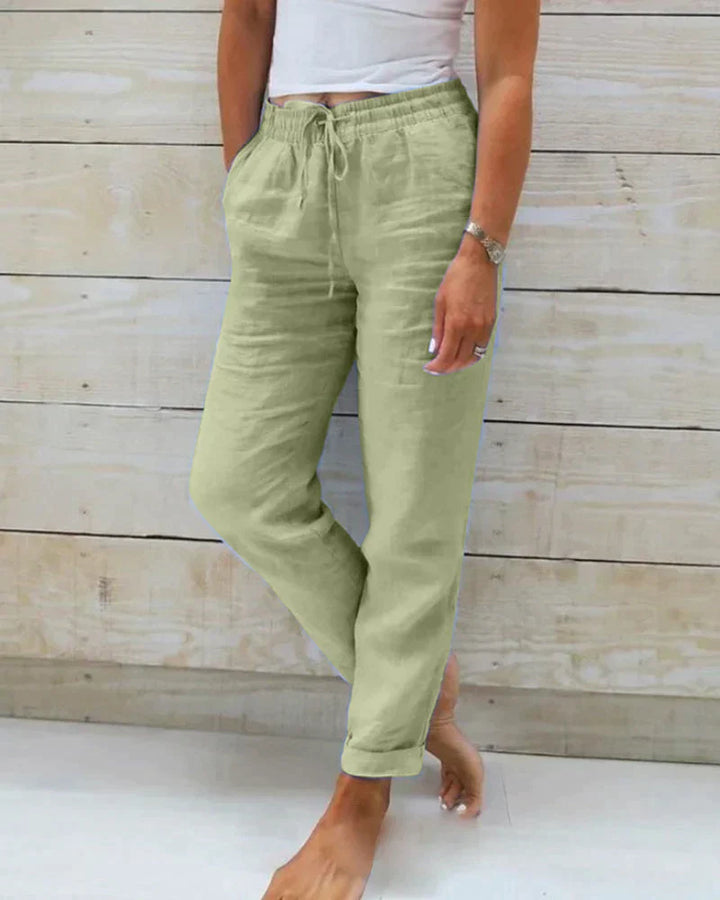 Orla | Elegant Lightweight Linen Trousers for Summer