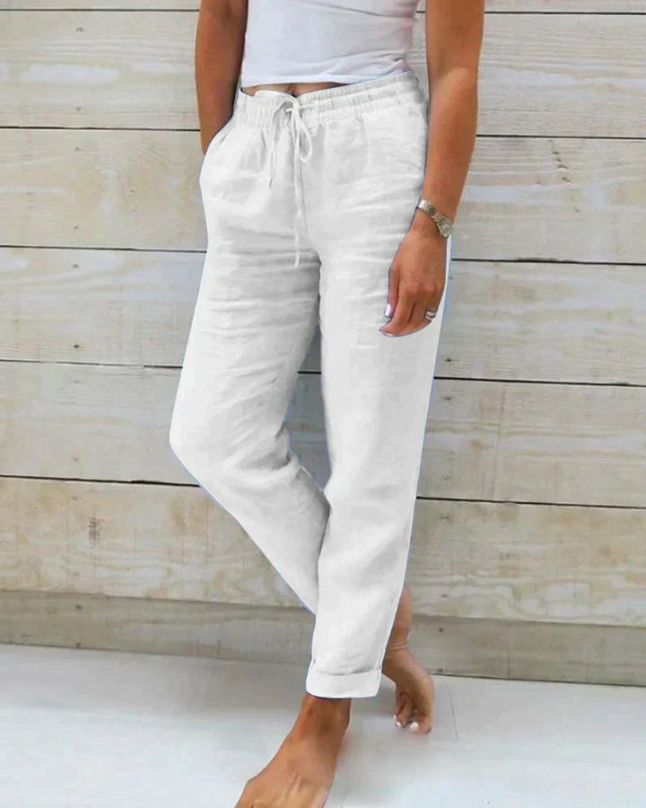 Orla | Elegant Lightweight Linen Trousers for Summer