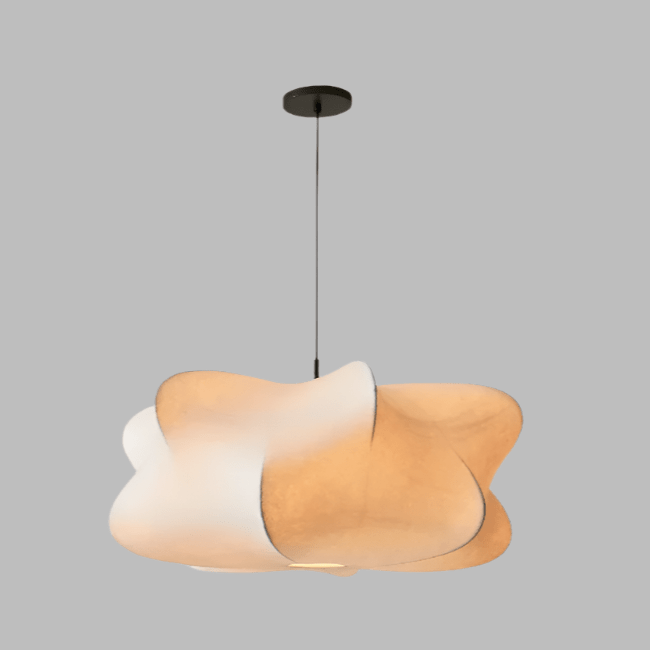 Meltor | Handmade Silk Hanging Light with Timeless Imperfection