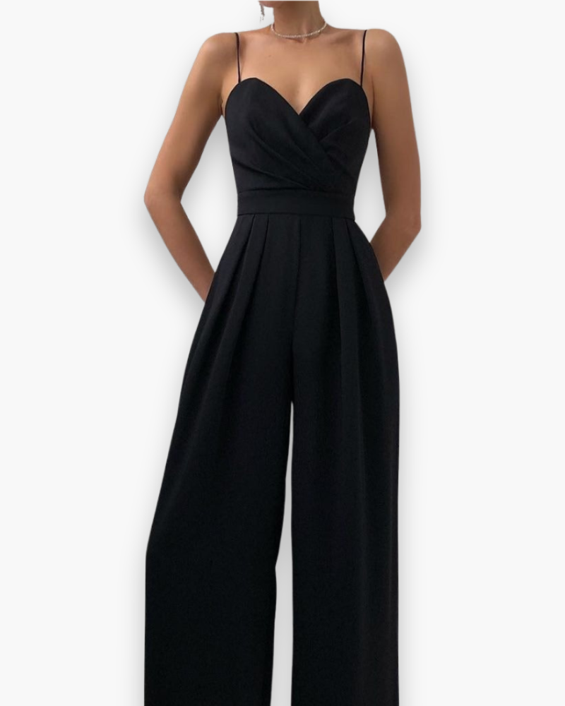 Aenara | Women’s Elegant Belted Jumpsuit