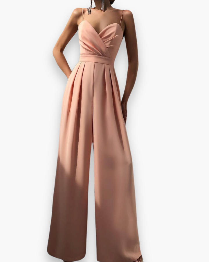 Aenara | Women’s Elegant Belted Jumpsuit