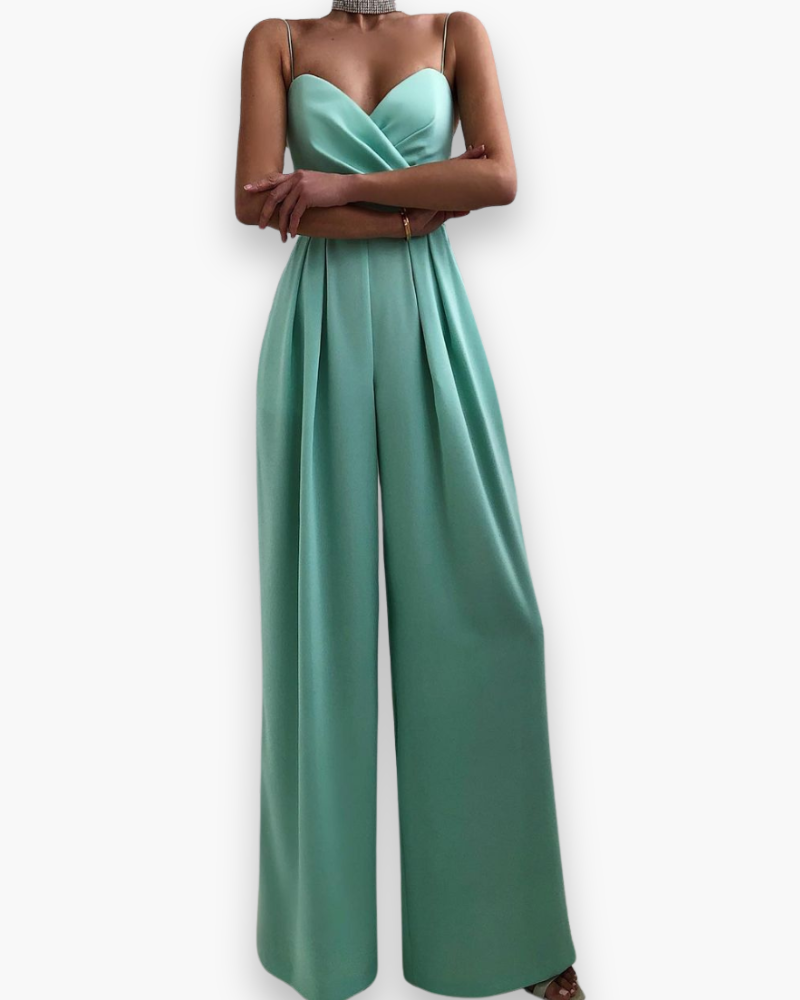 Aenara | Women’s Elegant Belted Jumpsuit