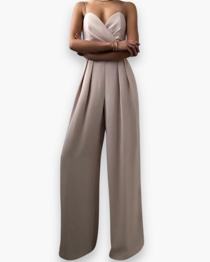 Aenara | Women’s Elegant Belted Jumpsuit
