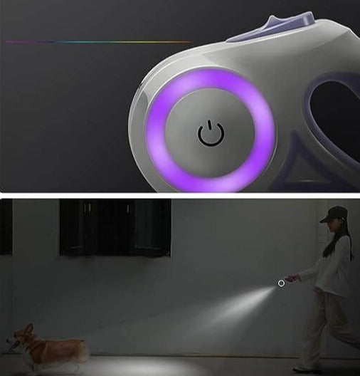 Automatic Extendable LED Dog Leash