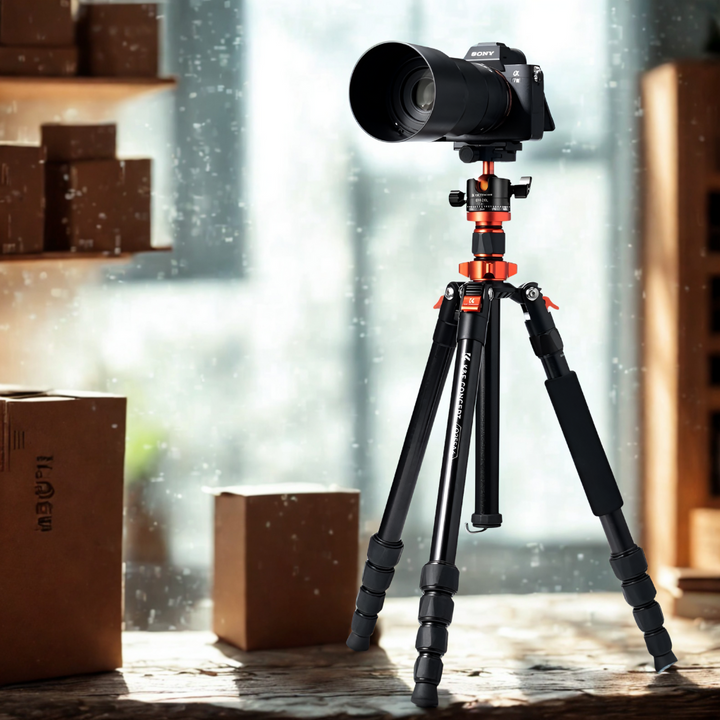1.7m (67 Inch) Aluminum Portable Camera Tripod | Lightweight & Compact