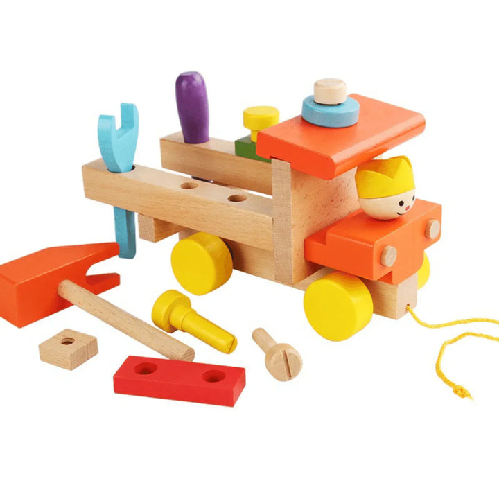 Montessori Wooden Car Assembly Kit for Fine Motor Skills