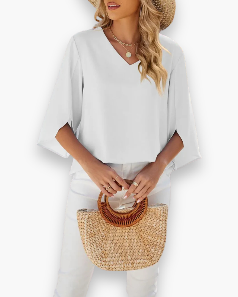 Miralyn | Women’s Elegant V-Neck Blouse