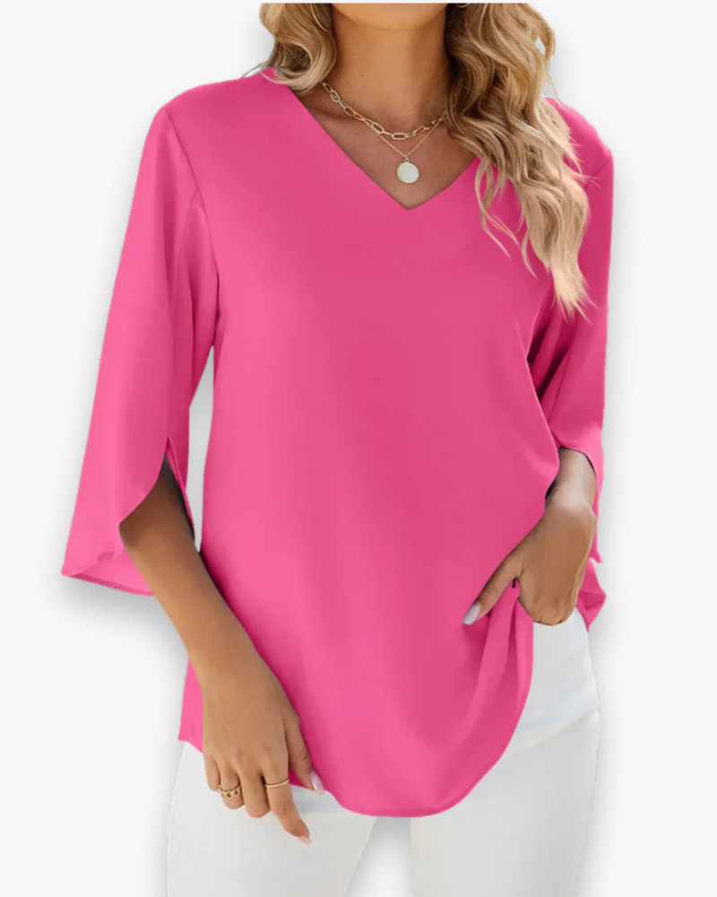 Miralyn | Women’s Elegant V-Neck Blouse
