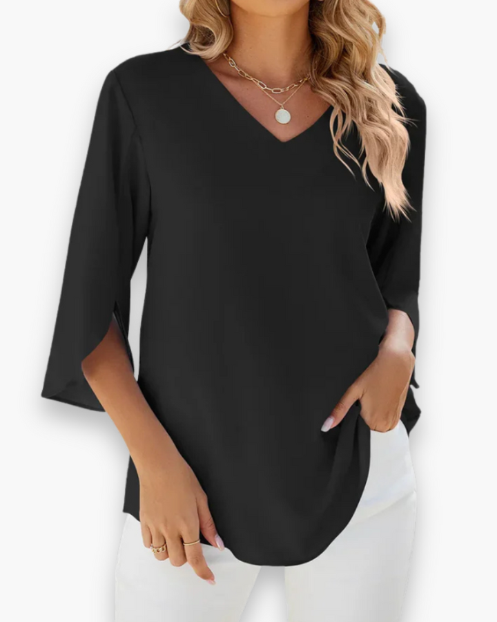 Miralyn | Women’s Elegant V-Neck Blouse