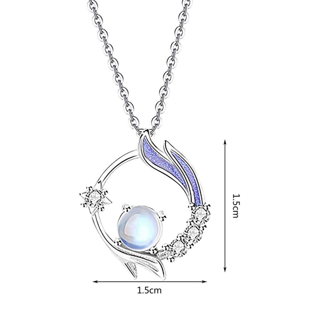 Moonstone Silver Necklace