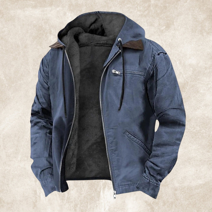 Men’s Autumn/Winter Jacket | Warm Lined Hooded Outerwear