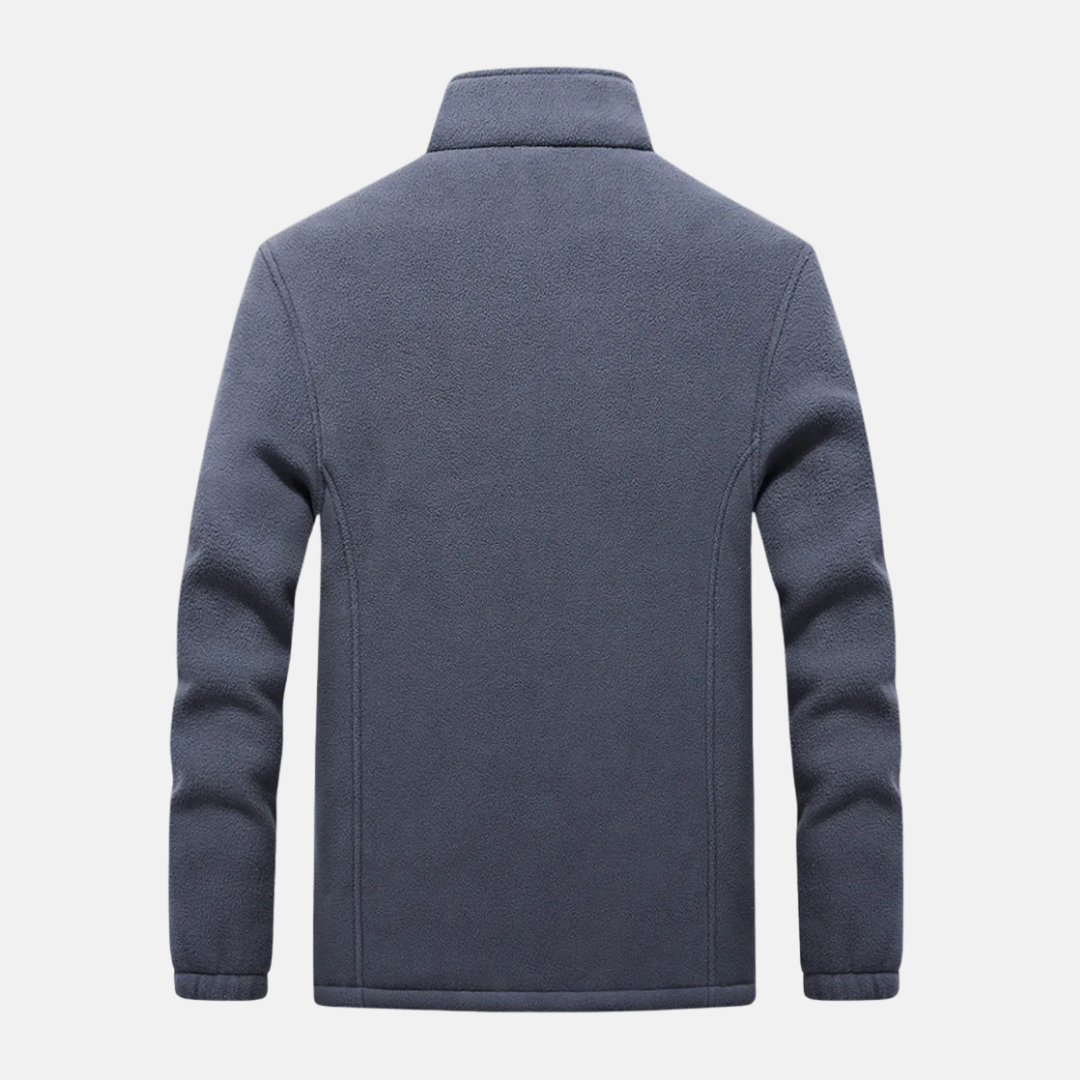 Men’s Fleece Jacket with Stand Collar | Regular Fit