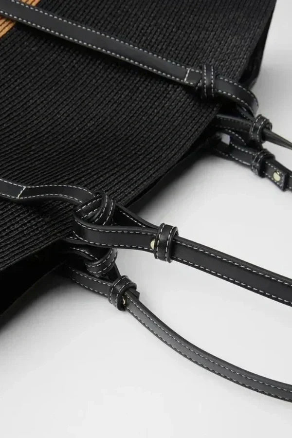 Natural Woven Straw Tote Bag | Spacious & Chic