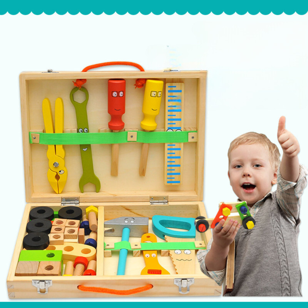 Wooden Tool Set For Children