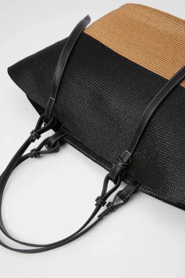 Natural Woven Straw Tote Bag | Spacious & Chic