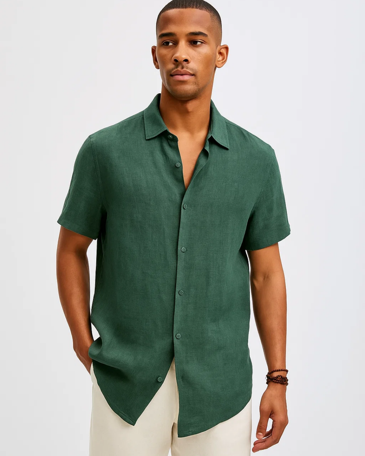Zolan | Men’s Short Sleeve Casual Button-Down Shirt