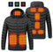 Heated Hooded Jacket | 3 Heat Levels, Thick & Washable