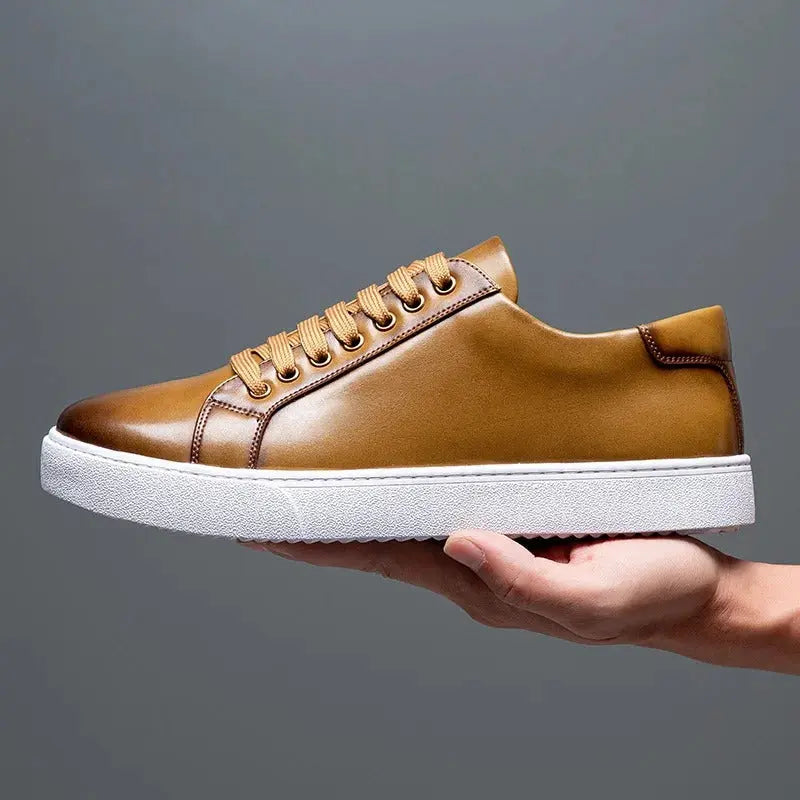 Men's Stylish Leather Trainers for Everyday Comfort