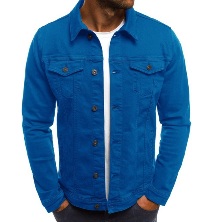 Zephyr | Casual Button-Up Denim Jacket for Men