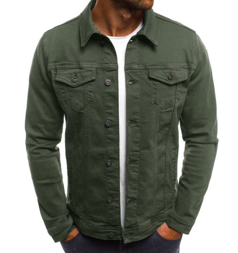 Zephyr | Casual Button-Up Denim Jacket for Men