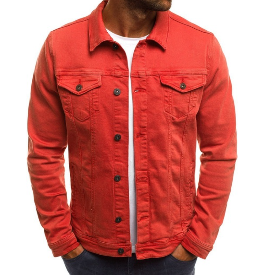 Zephyr | Casual Button-Up Denim Jacket for Men