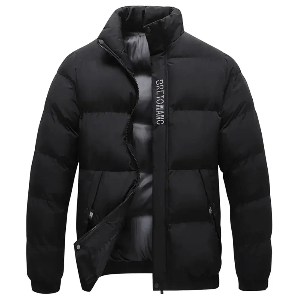 Men’s Winter Jacket with Collar | Warm Insulation