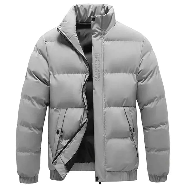 Men’s Winter Jacket with Collar | Warm Insulation