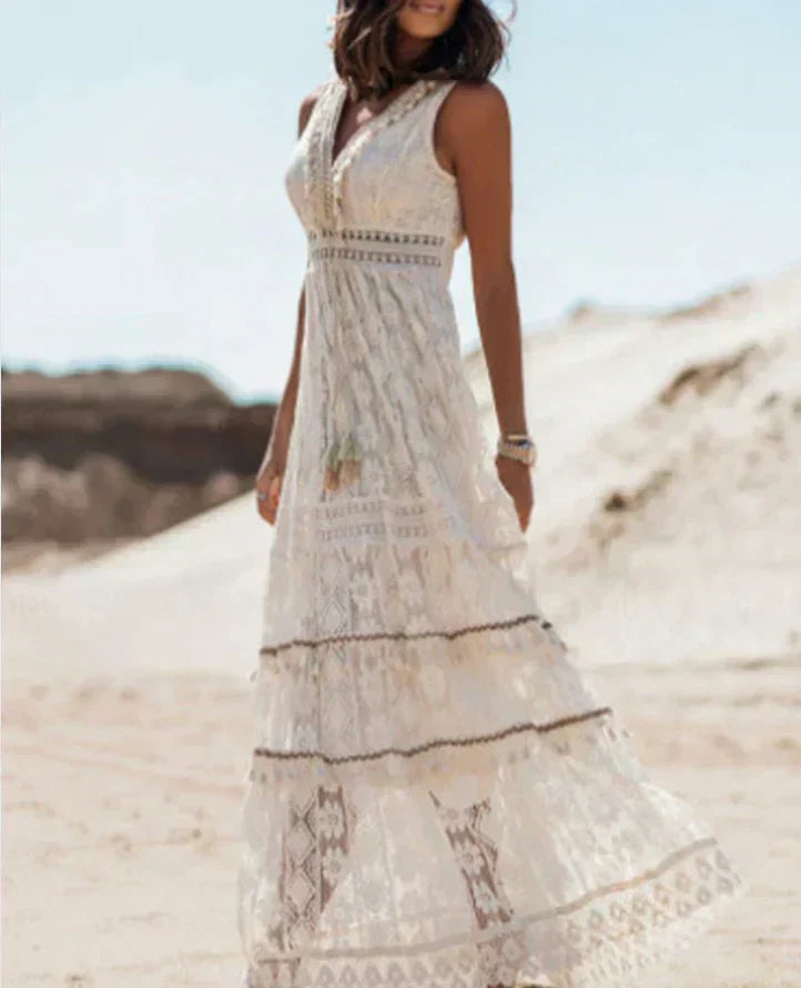 Amrin | Boho Lace Dress for Women