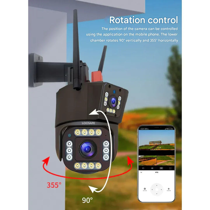 4K Solar Wireless Security Camera | Smart 360° Rotation