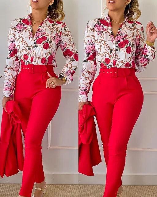 Nyra | Women's Floral Print Outfit Set