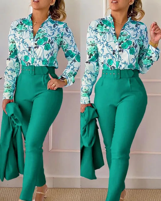 Nyra | Women's Floral Print Outfit Set