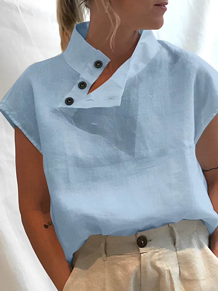Nia | Elegant Women's Short-Sleeve Summer Top