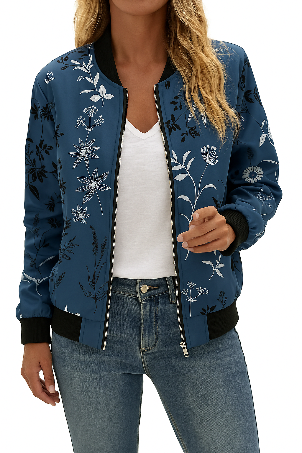 Mireya | Women’s Floral Summer Bomber Jacket