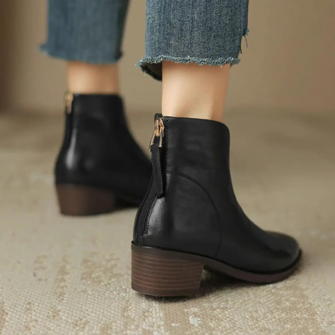 Women’s Elegant Leather Ankle Boots