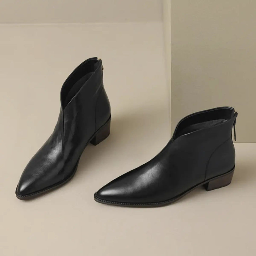 Women’s Elegant Leather Ankle Boots