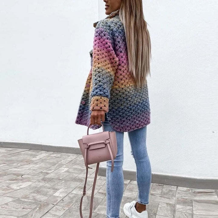 Reina | Rainbow Braided Coat