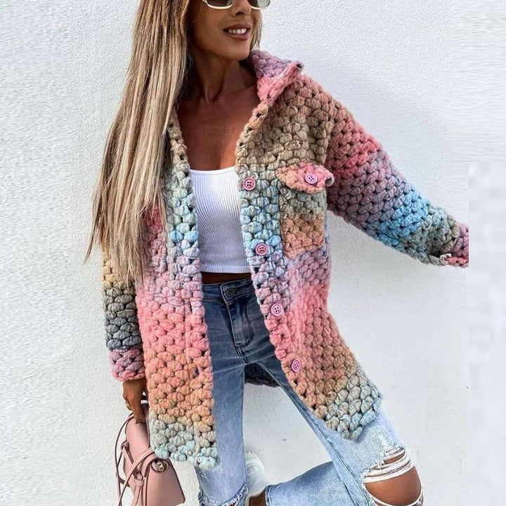 Reina | Rainbow Braided Coat