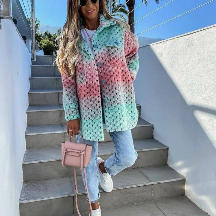 Reina | Rainbow Braided Coat