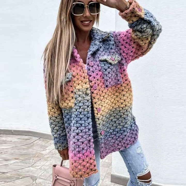 Reina | Rainbow Braided Coat