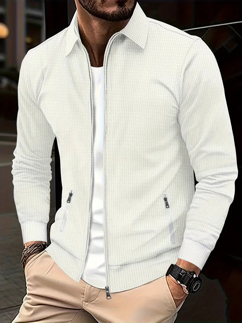 Men’s Zip Overshirt | Stylish Lightweight Jacket
