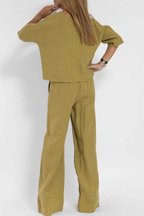 Lioraen | Cotton Linen Women’s Suit