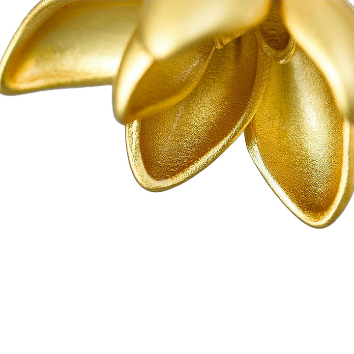 Magnolia Flower Dangle Earrings | Elegant Drop Floral Jewelry