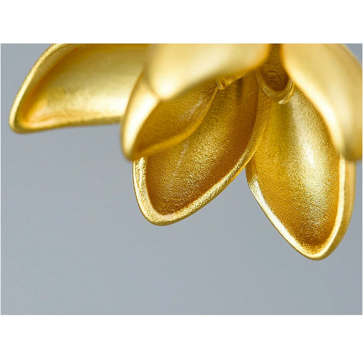 Magnolia Flower Dangle Earrings | Elegant Drop Floral Jewelry