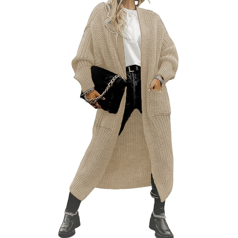 Women’s Wool-Like Cardigan Sweater | Long & Warm