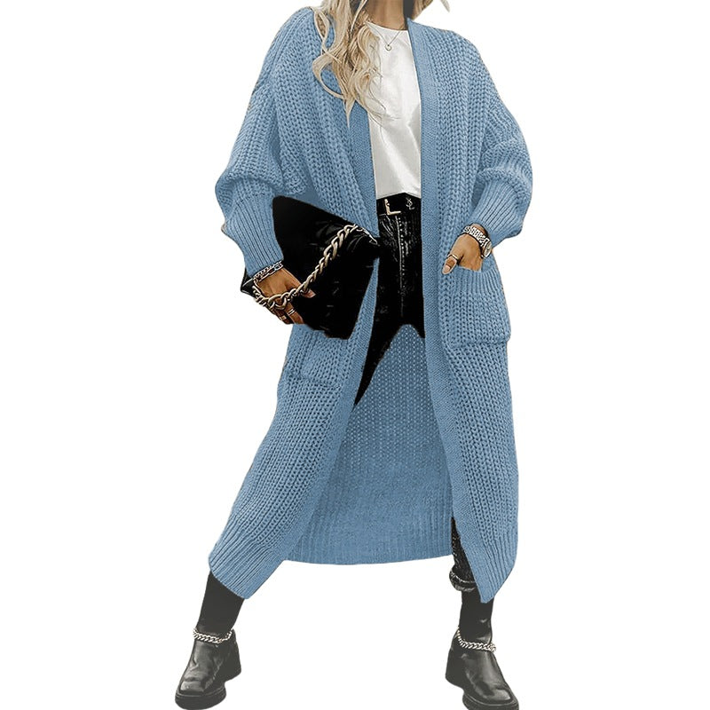 Women’s Wool-Like Cardigan Sweater | Long & Warm