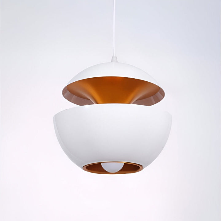 Apple Hanging Lamp | Black & White Solar-Inspired Light