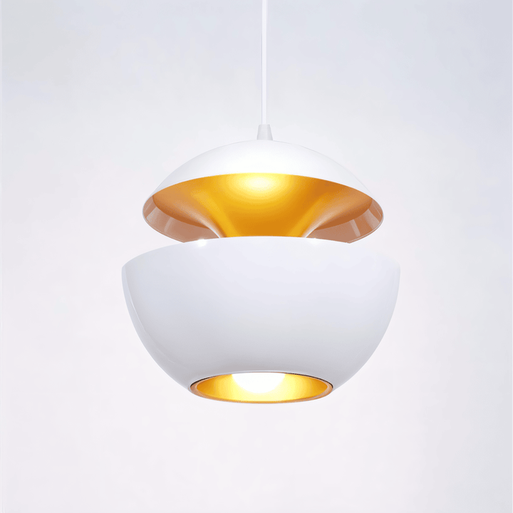 Apple Hanging Lamp | Black & White Solar-Inspired Light