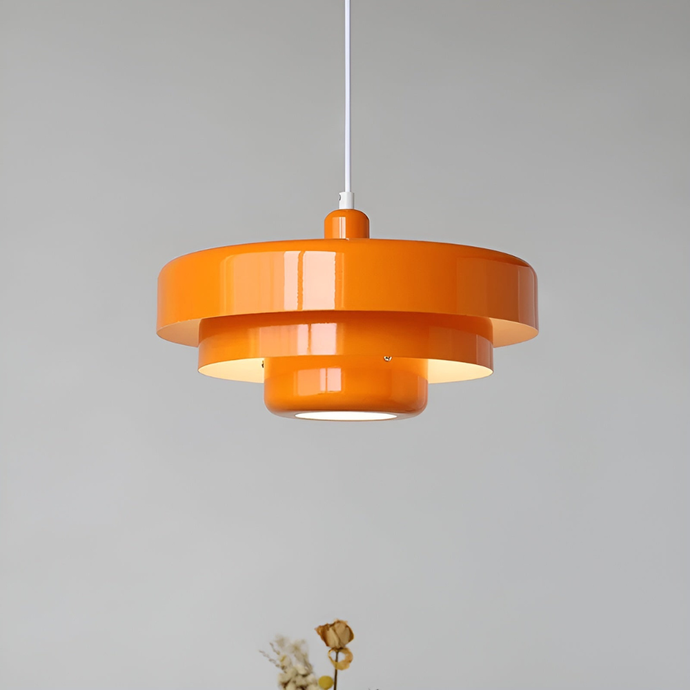 Orange Retro Ceiling Lamp