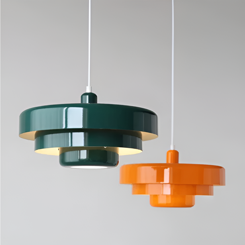 Orange Retro Ceiling Lamp