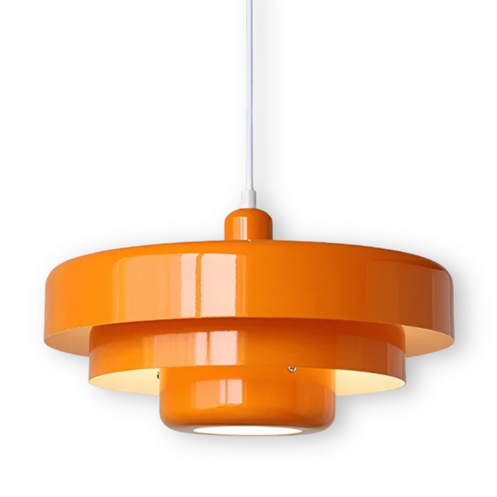 Orange Retro Ceiling Lamp